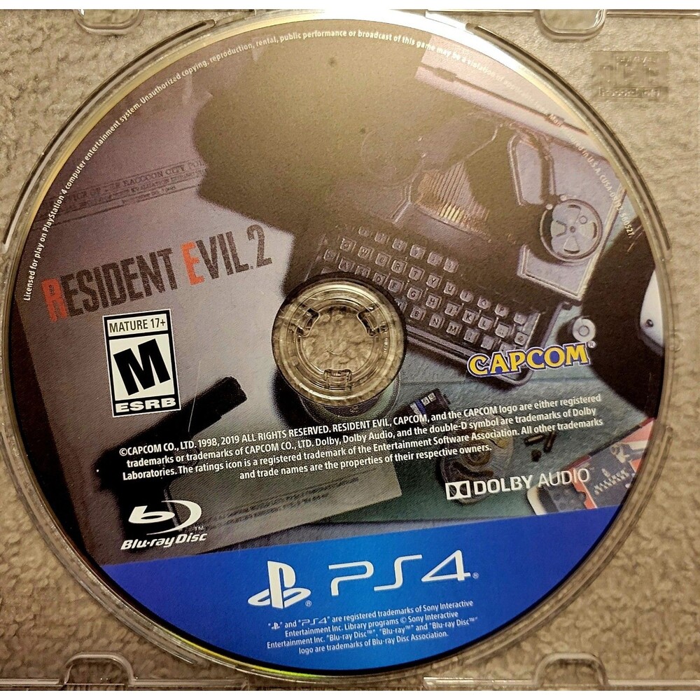 Resident Evil 2 - Sony PlayStation 4 PS4 ●DISC ONLY● TESTED/ FAST NEXT DAY SHIPP